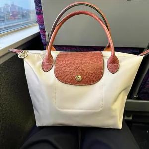 FE Longchamps Bag Classic Nylon Embroidery Dumpling Bag Generation Shoulder Bag Handbag Folding Bag Mummy Womens Tote Bag