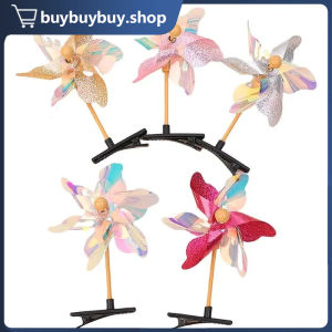 10pcs Color Windmill Roof Clip Six-Leaf Hair Clips Korean Headdress For Children