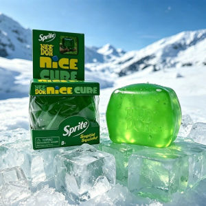 NeeDoh Nice Cube Squishy Stress Relief Toy Super Solid Slow Rise Squeeze Fidget Cube Novelty Drink Can/Butter/Glitter Sea Shell Liquid Sensory Toy Anxiety Relief Hand Squeeze Toy