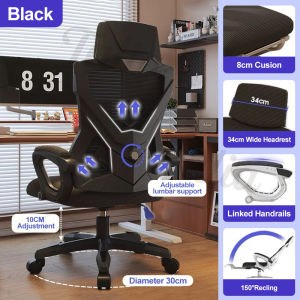 [COD]Ergonomics Computer chair office chair game chair with a footrest Home Reclining Swivel Chair