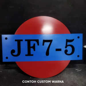 Nomer Rumah Plat Besi Finishing Cat Custom Special