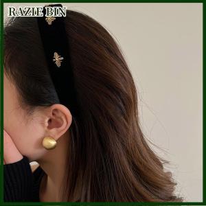 RAZIE BIN ที่คาดผมแบบห่วงสำหรับผมย้อนยุคที่คาดผมแบบกว้างมีห่วงคาดผมแฟชั่นอเนกประสงค์สไตล์ฝรั่งเศสสำหรับผู้หญิงผู้หญิงเครื่องประดับผม