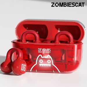 ZOMBIESCAT S4 Wireless Earbuds Bluetooth 5.3 Cool Light Effect Bone Conduction Concept Long Battery Noise Cancellation Headphones