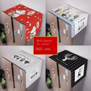 60x150 Refrigerator Dust Sheet Cover Single And Double Open The Door To Prevent Oil Nordic Style New Contracted Modern Refrigerator Cover Towel