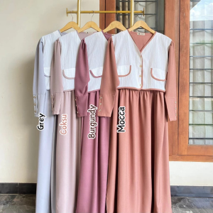 gamis  lebaran 2025 viral motif terbaru