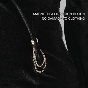 [COD] FUSHI0 Từ Có Thể Điều Chỉnh Quần Chân Clip Cho Quần Pin Có Thể Thu Vào Cố Định Quần Chân Lỏng Nút Cho Quần Jean Cardigan