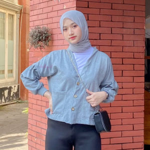 PROMO Cardigan Wanita Sweater Lembut Wanita Lengan Balon