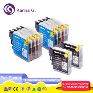 10x Compatible Ink Cartridge for Brother LC 985 LC975 LC67 LC1100 LC980 XL Ink Cartridge for Brother DCP 185C 195C 9805C Printer