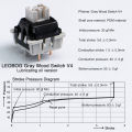 Leobog gỗ màu xám trục V4 hot swappable trục tuyến tính cơ thể 5-Pin Bàn Phím Cơ Phụ kiện tự làm 100 cái. 