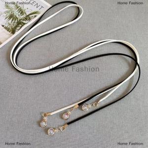 [COD] Home Fashion Retro PU Braided Belt Chain Versatile Women Leather Rope Waistband Love Buckle Jeans Dresses Clothing Accessories