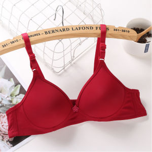OK Bra Korean Style Womens Thin Gather Push-up Bra Without Steel Ring Comfortable Small Size Underwear
