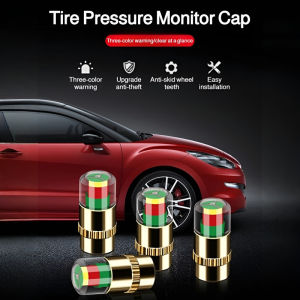 Tire Pressure Monitoring Valve Caps for All Seasons  Universal for Adults  Safe and Anti-theft Design for Car Owners