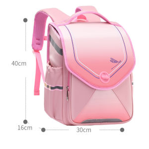 New Childrens Flip School Bag Primary School Students 6-12 Years Old student Backpack Boys Girls 3D Space Backpack Waterproof Wear-resistant Ridge Protection Large-capacity Bag