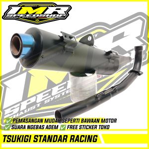 KNALPOT STANDAR RACING TSUKIGI JUPITER Z Z1 MX 135 VEGA R ZR CRYPTON ASTREA SUPRA 125 REVO BLADE 110