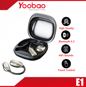 YOOBAO E1 Strong Bass OWS Ear Hanging Design Type - C Charging Intelligent Touch Control with Charging Case
