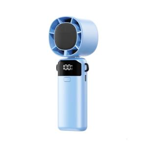 Portable Handheld Fan 100 Speed Mini Cooling Desk Fan Quiet Handheld Fan with Digital Display USB Rechargeable Table Fan