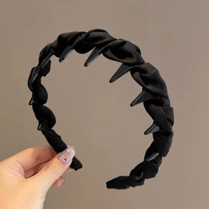 L95 Premium Braided Hair Band For Women Stylish Brown Headband Clips Fashion Hair Accessory Series L