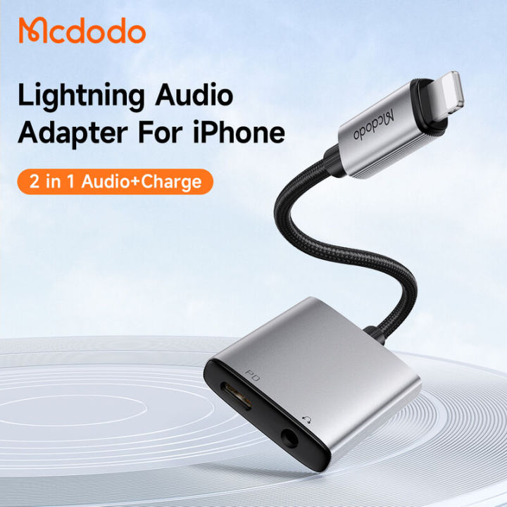 Mcdodo in Lightning to Headphone Jack Adapter Aux Audio