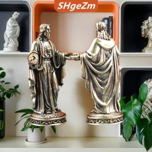[COD] SHgeZm Handmade Brass Thiên Chúa Tượng Phong Cách Cổ Điển Máy Tính Để Bàn Trang Trí Nội Thất Sáng Tạo Biên Giới Thủ Công Tác Phẩm Nghệ Thuật Nhỏ Đồng Bức Tượng Trang Trí Nhà