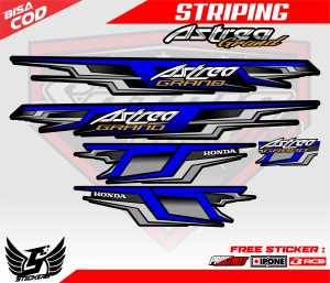 STRIPING VARIASI HONDA ASTREA GRAND / STICKER LIST MOTOR ASTREA GRAND