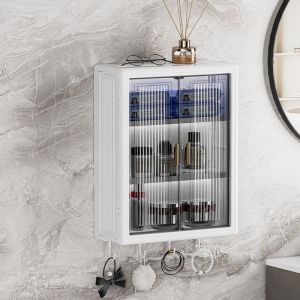 Wall-Mounted Cosmetic Storage Cabinet Bathroom Storage