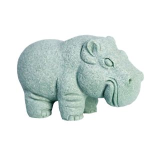CUTE ELVES Unique Simulation Horse Figurines Resin Craft Rhinoceros Hippopotamus Fake Stone Statue Creative Handmade Artificial Elephant Ornament For Aquarium Fish Tank
