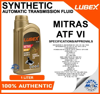 LUBEX MITRAS ATF VI DEXRON 6 SP 3 MERCON LV DW-1 - AUTOMATIC TRANSMISSION FLUID 1 LITER