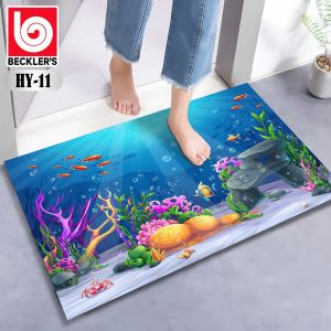 (Becklers) LOKAL Keset Lantai 40x60cm Bahan Polyester Tebal/Keset Pintu Lucu Anti Slip HIGH QUALITY
