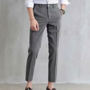 Korean Fashion Slim Fit Mens Pants High Quality Fabric Suit pants