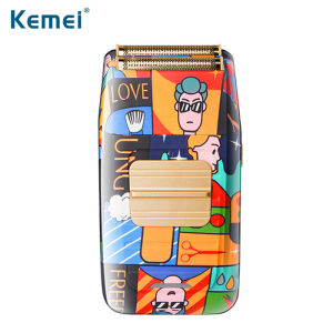 KM-1102H Kemei Máy Cạo Râu Điện Thời Trang Cho Nam Máy Cạo Râu Điện Sạc Usb Cho Nam Máy Cạo Lông Graffiti Cá Tính