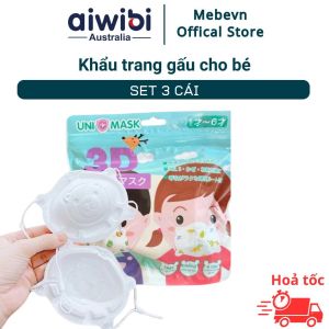 khẩu trang gấᴜ cho bé khẩu trang em bé khẩu trang trẻ em khẩu trang cho bé 0 - 3 tuổi