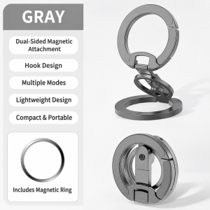 ✅2026 NEW✅JOMO MagSafe Dual Magnetic Phone Stand Ring Holder Grip 360 Foldable Fits Tripod Selfie Stick