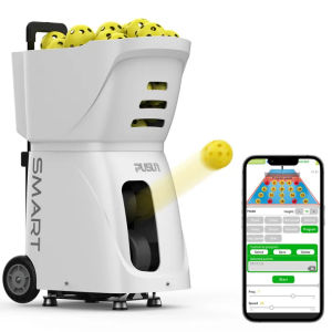 SG（Ready Stock)PUSUN PP-Smart Pro Pickleball Machine pickleball training remote control & App control pickleball serving machine Automatic for Indoor outdoor