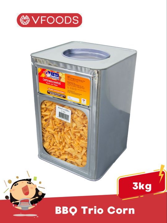 VFOODS BBQ Trio Corn Big Tin 3kg Lazada Lazada