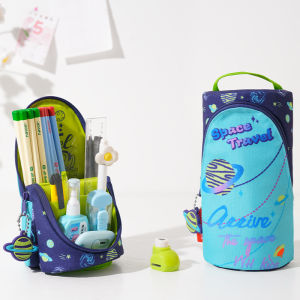 Hộp bút học sinh Worms home hộp đựng bút nhiều ngăn tiện lợi có thể đứng được U13- KimChi Kids