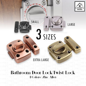 Universal Twist Lock Zinc Alloy Security Thicken Cast Barrel Bolt Slide Latch Bathroom Door