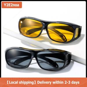 【Local shipping】 High Definition Night-vision Device For Male And Female Drivers Wind Proof Glasses Tearing Sunglasses UV Proof Sunglasses