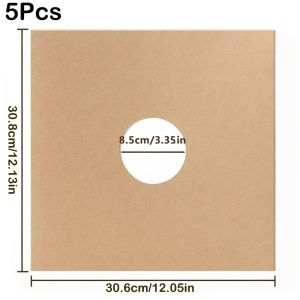 MILDGLOW 7/10/12 Inch Vinyl Record LP Jackets Kraft Paper Brown Cardboard Vinyl Record Covers Records Inner Outer Sleeves