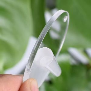 20pcs Transparent Acrylic Sheet Keychain Blanks Clear Acrylic Round Blanks for Easy DIY Crafts