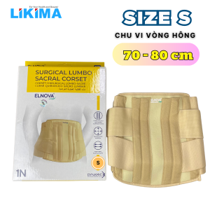 Đai cố định thắt lưng cột sống Elnova (màu kem) – 1320 Likima