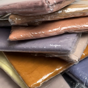 Hijab segi empat paris jadul varisha | katun paris | neci 2 sisi | hijab polos paling nyaman