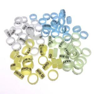 BLACKON Fishing Gear Accessories Rod Stop Ring Silicone Rods Decoration Fluorescent Fishing Rod Luminous Ring Fishing Rod O-ring Rod Anti-skid Ring Fishing Rod Protective Case