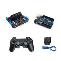 Arduino Shield Expansion Board 6-12V with 4 Channels Motors Servos Ports PS2 Joystick Remote Control. 