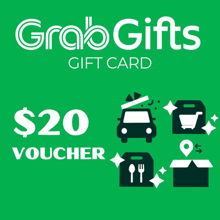 GrabGifts SGD20 Voucher Grab Voucher (Transport, Food, Mart, Express)