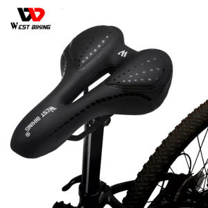 WEST BIKING Bicycle Saddle Shockproof Breathable MTB Road Bike Saddle Seat Waterproof Cycling Saddle Cushion Bicycle Accessories