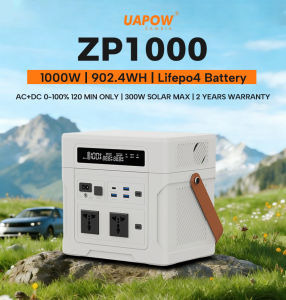 UAPOW AP600 Portable Power Station 220V 60Hz LiFeP04 Battery 593Wh/600W Solar Generator with UPS for Outdoor Camping