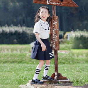 Kindergarten Summer Kindergarten Suit Primary School Uniform Suit Boys and Girls British College Style Unified Business Attire Teacher Suit