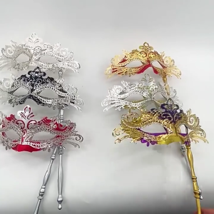 Rhinestones Mardi Gras-Masks Carnivals Masquerade Mask Costume Party SuppliesVenetian Masks Decorations for Adults Kids