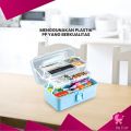 BabyShop-C1050 Kotak Penyimpanan Kotak Obat 3 Tingkat Tool Box Kotak Jepit Rambut Storage Box. 