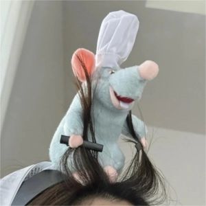 น่ารัก Ratatouille ตุ๊กตาตุ๊กตา Hairband ล้างหน้าแต่งหน้ากว้างแถบคาดศีรษะ Hairpin ความคิดสร้างสรรค์หญิงของเล่นของขวัญ